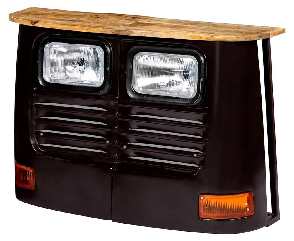 Sideboard aus massivem Mangoholz im LKW-Design