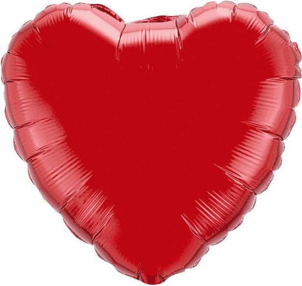 Roter Herz-Folienballon, 9" Flexmetal