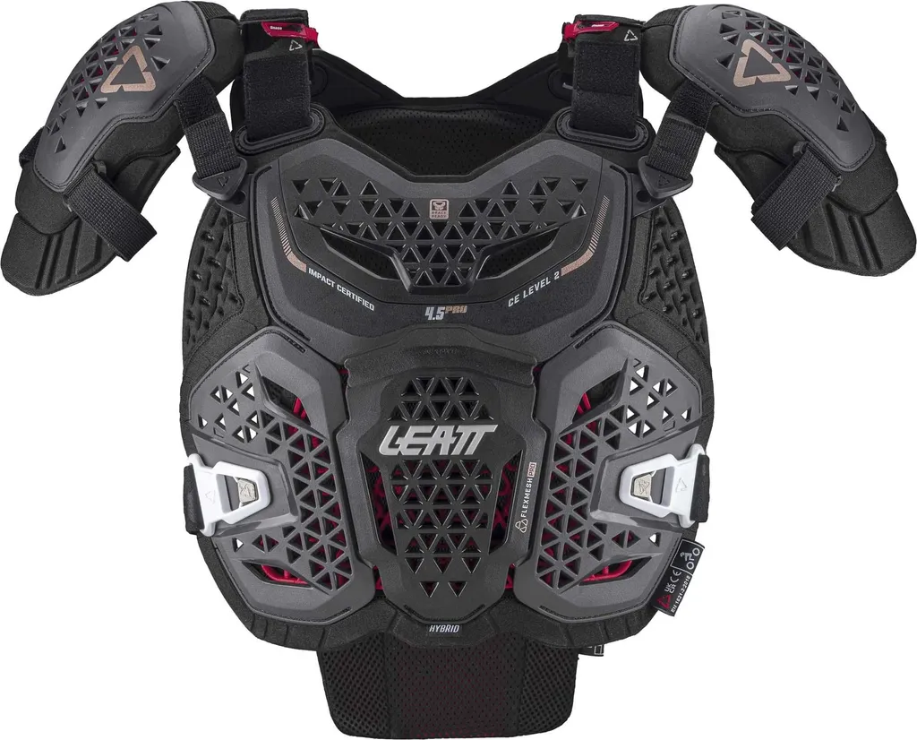 Protection de poitrine articulée Leatt 4.5 Hybrid Pro Homologuée CE