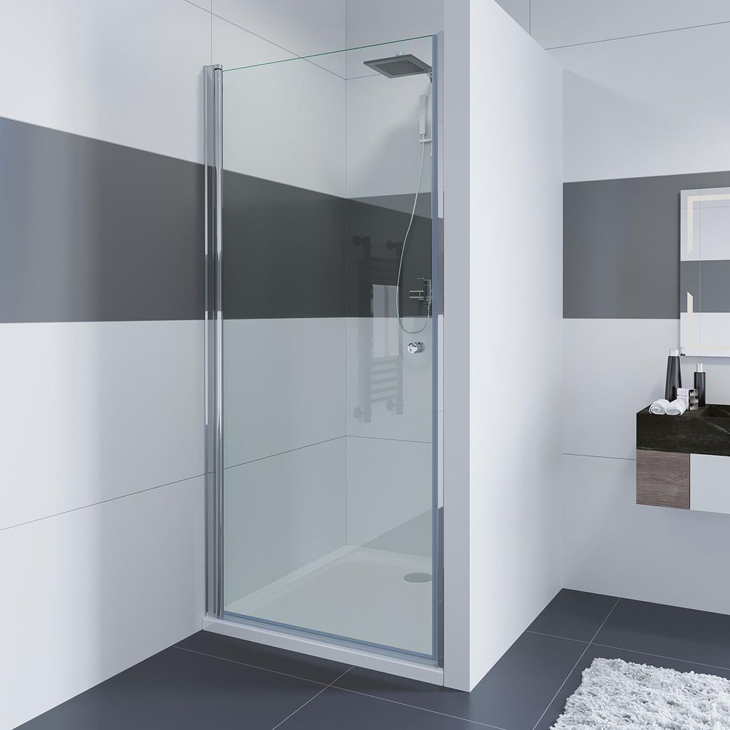 Duschtür 70cm Pendeltür Dusche Nischentür Drehtür Einzeltür Produktbild 
