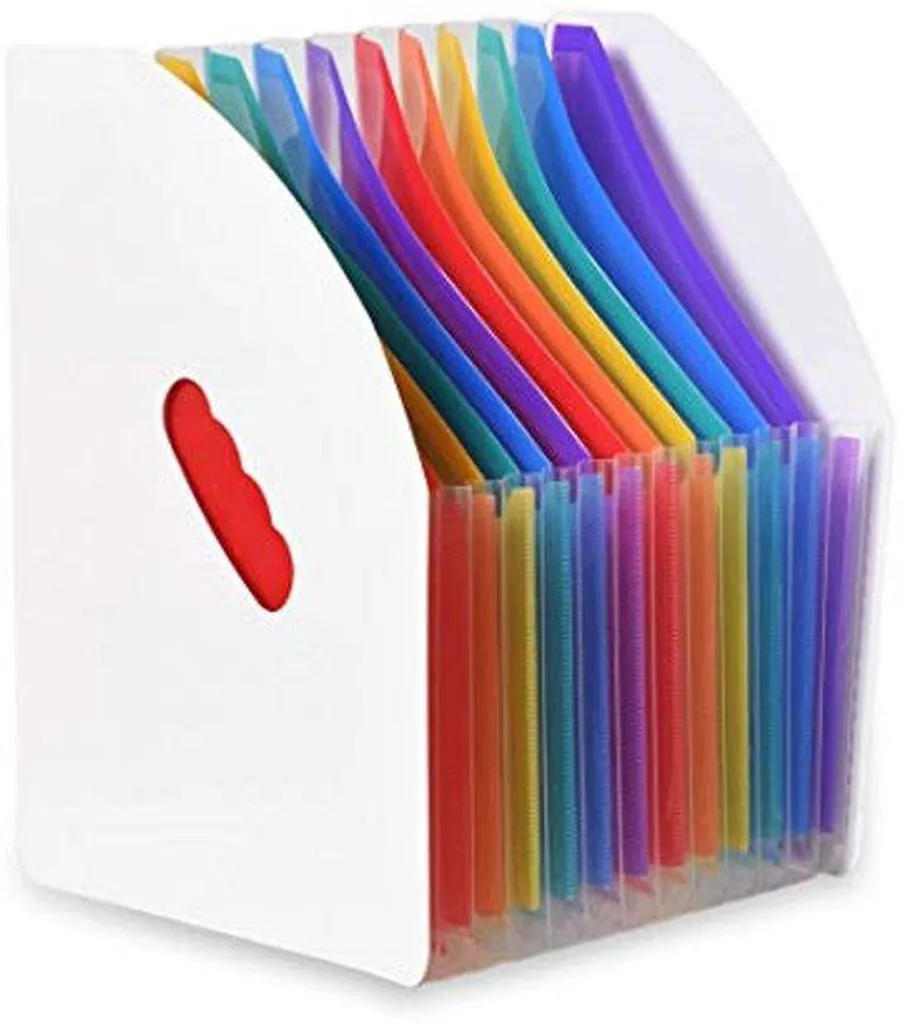 Trieur valisette A4 à 13 positions, organiseur de bureau en plastique