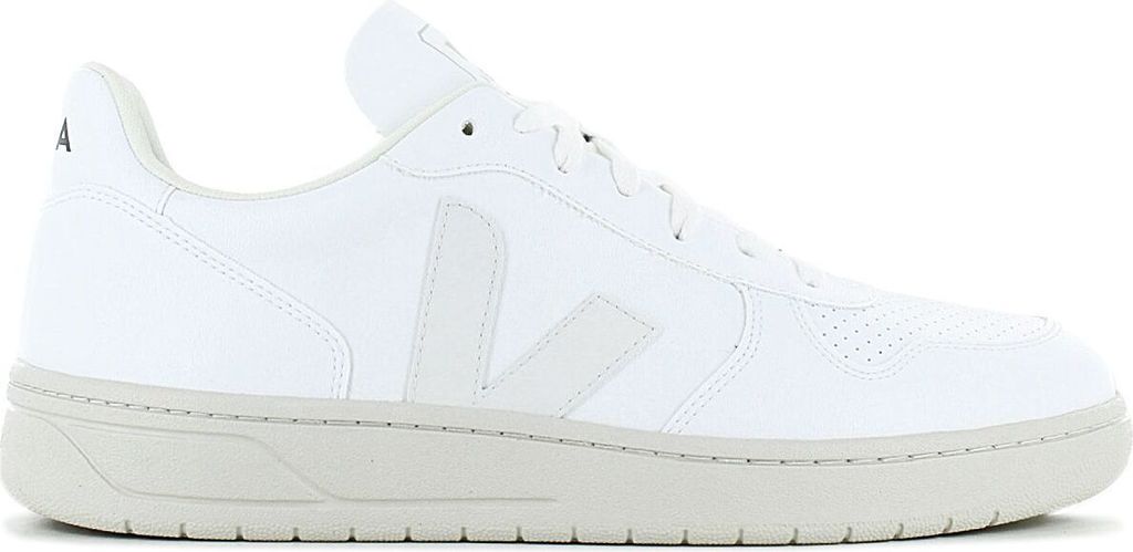 Veja V 10 CWL Herren Schnürung Kunstleder Turnschuhe Weiß Blau – 12 Großbritannien - 46 EU - 12 US / Weiß Blau