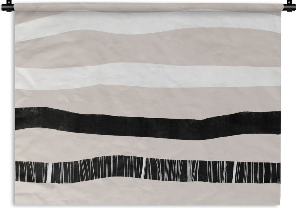 MuchoWow Wandteppich Wandbehang Linie - Pastell - Minimalismus - Muster 60x45 cm Tapisserie Dekoration Wandtuch - Das Schlafzimmer