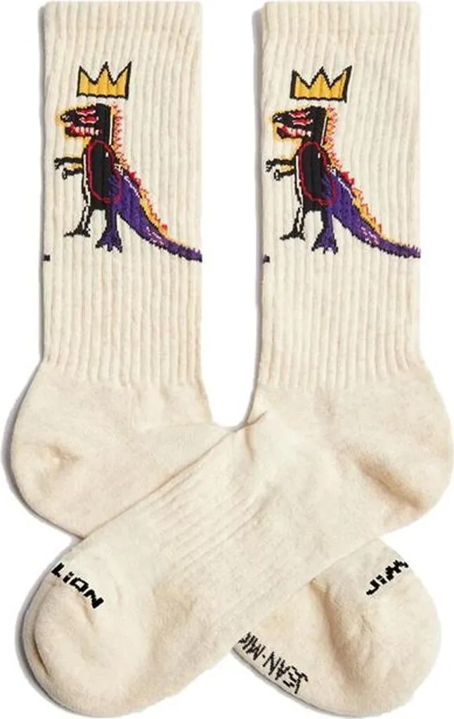Chaussettes de Sport Marron Jimmy Lion Basquiat Pez pour Homme Femme
