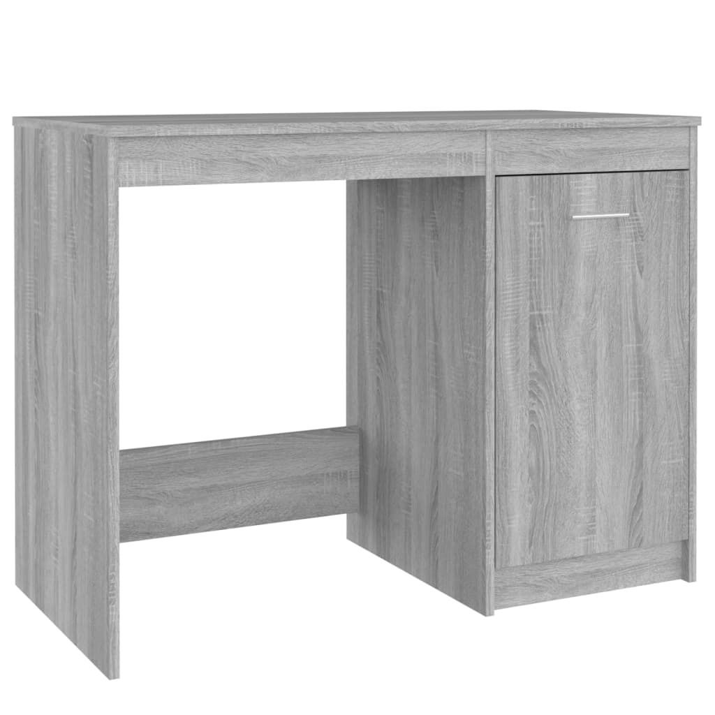 vidaXL Scrivania Grigio Sonoma 100x50x76 cm Materiale a Immagine del prodotto 