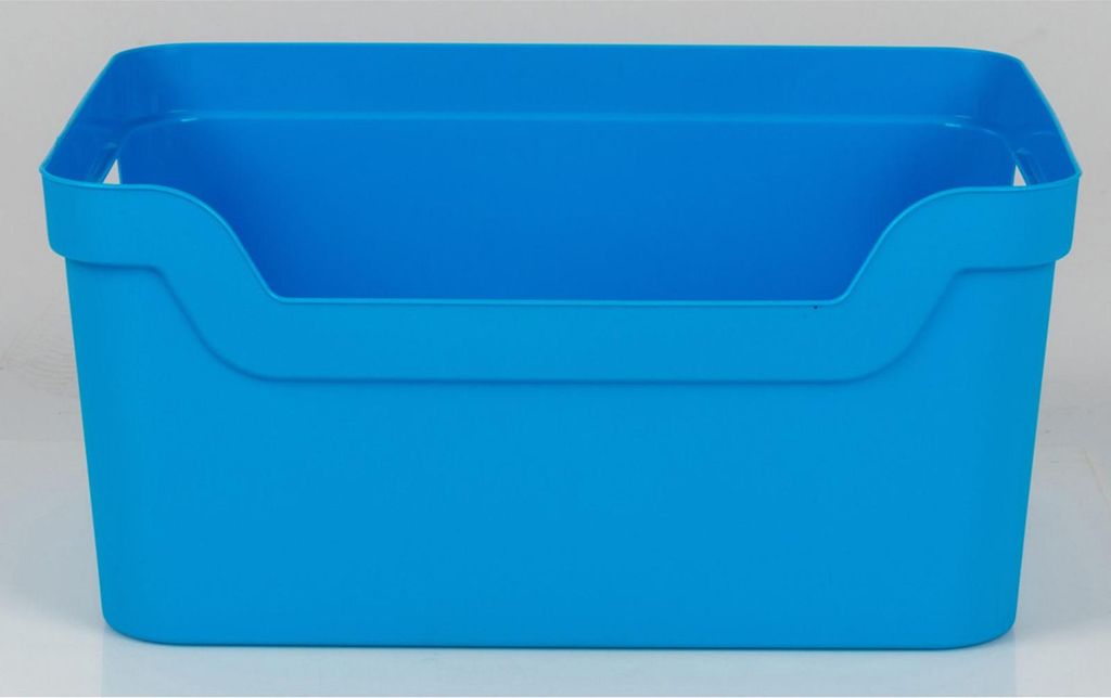 Allzweckkorb 10L 29x24x15cm | 12 Stück Aufbewahrungskörbe in verschiedenen Farben | Praktische Körbe für Haushalt Bad Kinderzimmer und Büro