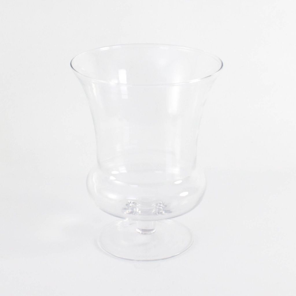 INNA-Glas Pokalvase Catania aus Glas, klar, 29,5 cm, Ø23 cm - Dekorative Vase