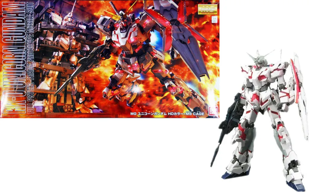 Modèle Gundam RX-0 Unicorn MG 1/100 Réaliste Sans Colle ni Peinture