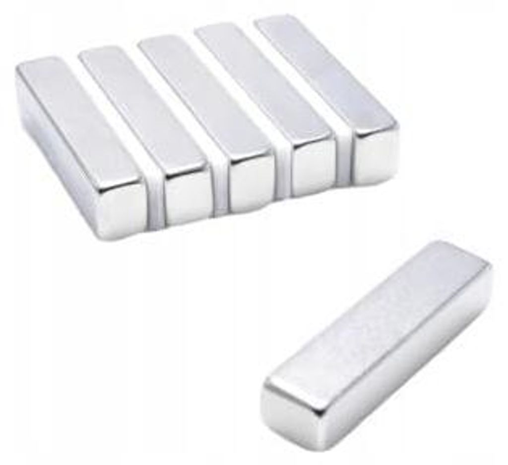 Top Magnesy - 5 Stück Neodym Magnete 40x10x8 mm N38 - extra starke Haftmagnete für Montage, Werkstatt & Industrie