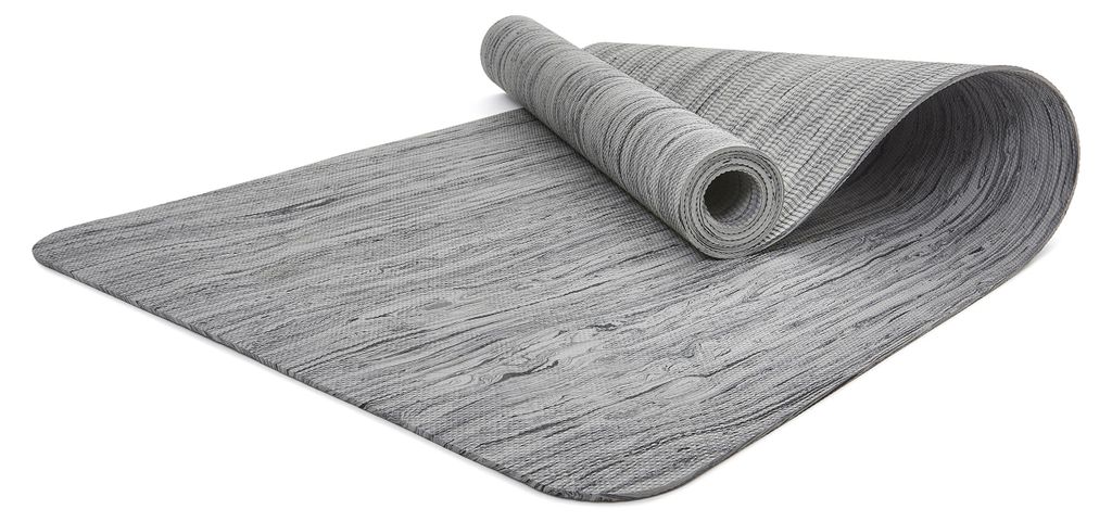 Reebok Camo Yogamatte, 5mm, Grau/Schwarz