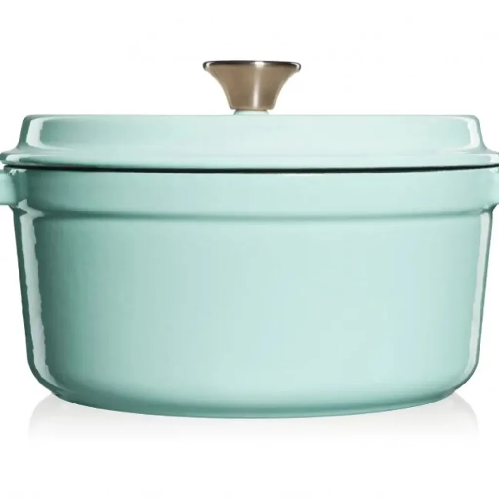 Grand Feu 4.7L Pentola Ghisa Smaltata Azzurra - Ideale Pane e Stufati