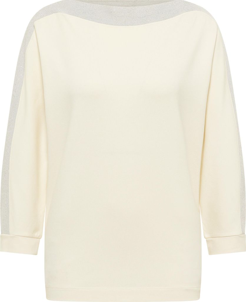CECIL Damen Batwing Shirt mit Tape in Creamy White