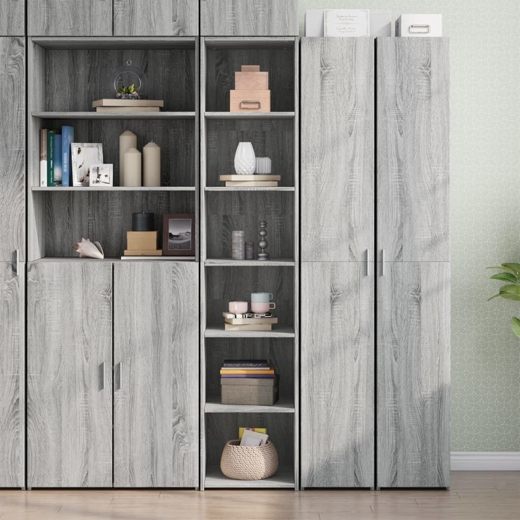 Maison Exclusive - Highboard Grau Sonoma-Eiche 40x41x185 cm Holzwerkstoff