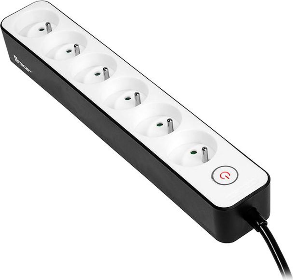 TRACER Zebra 1,5 m Steckdosenleiste (6 Steckdosen)