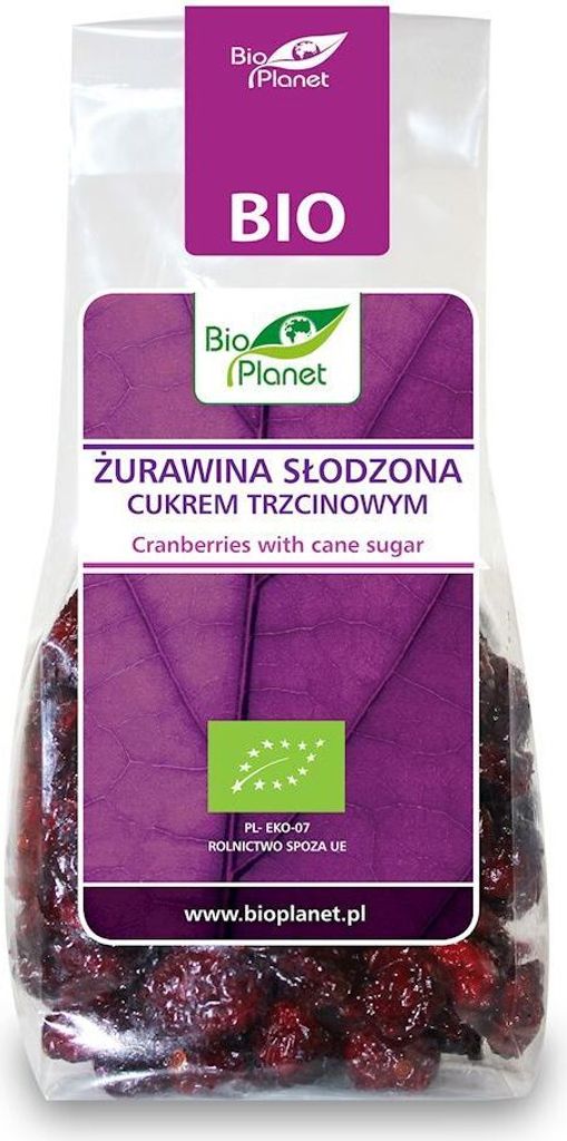PLANET Cranberries gesüßt mit -Rohrzucker 100g
