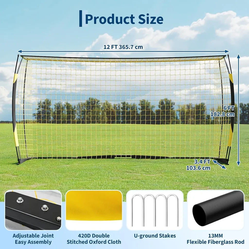 But de foot pliable en métal durable jaune, structure haute qualité