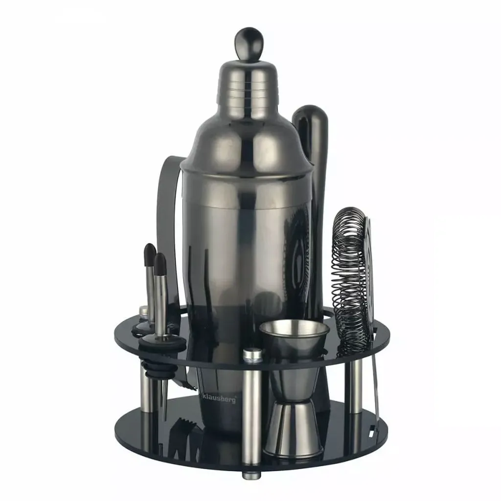 Ideale Regalo: Set Cocktail 9 Pezzi Klausberg KB7581 con Supporto