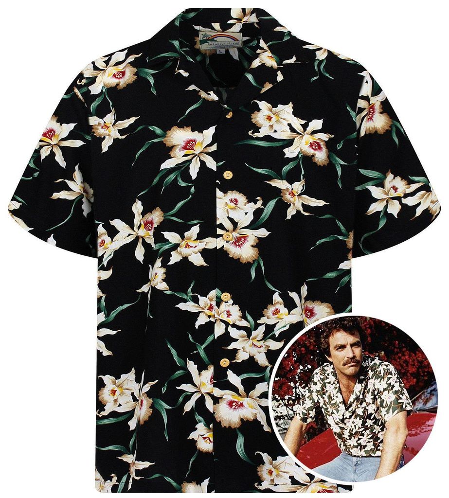 Paradise Found Hawaiihemd Tom Selleck "Star Orchid" Produktbild 