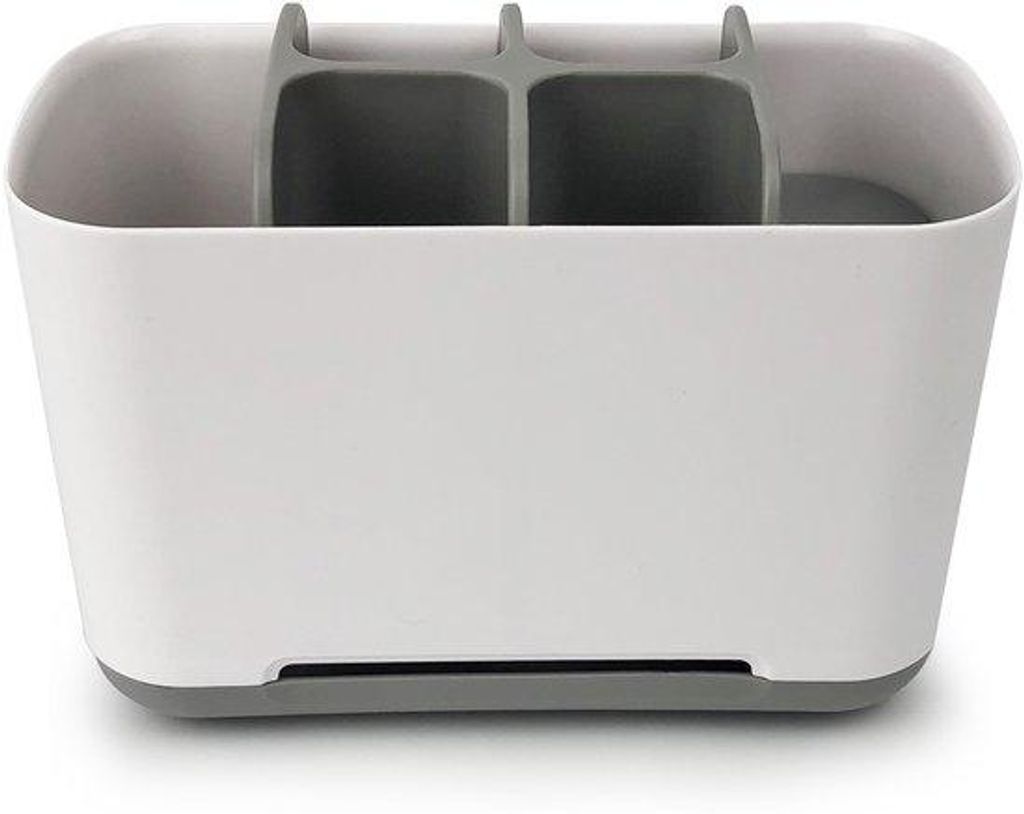 Elektrische Tandreiniger Organizer - Minimalistische Haltung für elektrische Zahnreiniger - Badkameraccessoires in Grau + Weiß - 18 x 9,4 x 13,2 cm