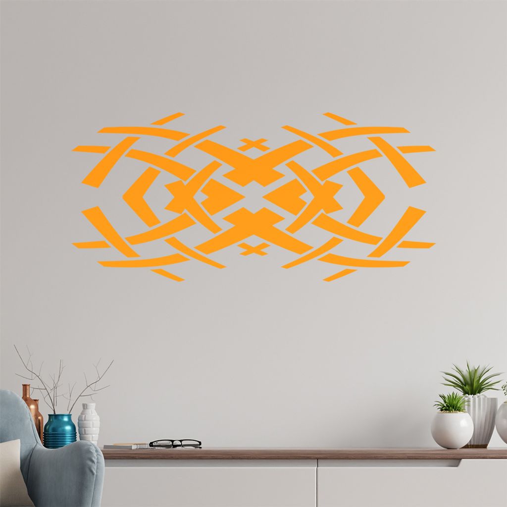 Tribal doppel X Wandtattoo in 6 Größen - Wandaufkleber Wall Sticker - Dekoration, Küche, Wohnzimmer, Schlafzimmer, Badezimmer