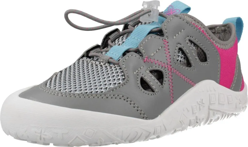Chaussures de Sport Fille Munich Mini Glos 04 Gris Argenté Tendance