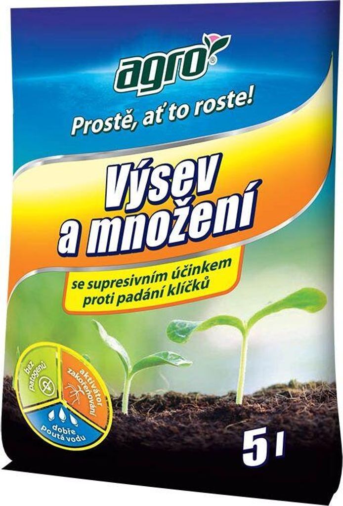 Substrát výsev 5L supresívny AGRO CS 300/p  aquaseed Obrázok produktu 
