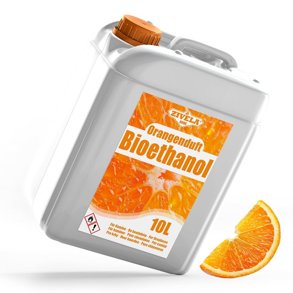Bioethanol 10L 96,6% - Hochreines Kaminethanol Für Ethanolkamine