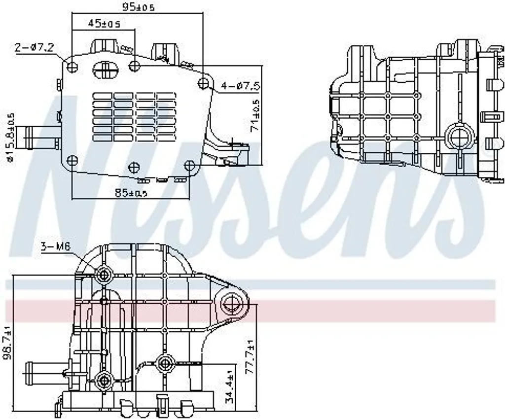 Refroidisseur EGR pour Opel Grandland X A18 Radiateur de Recirculation