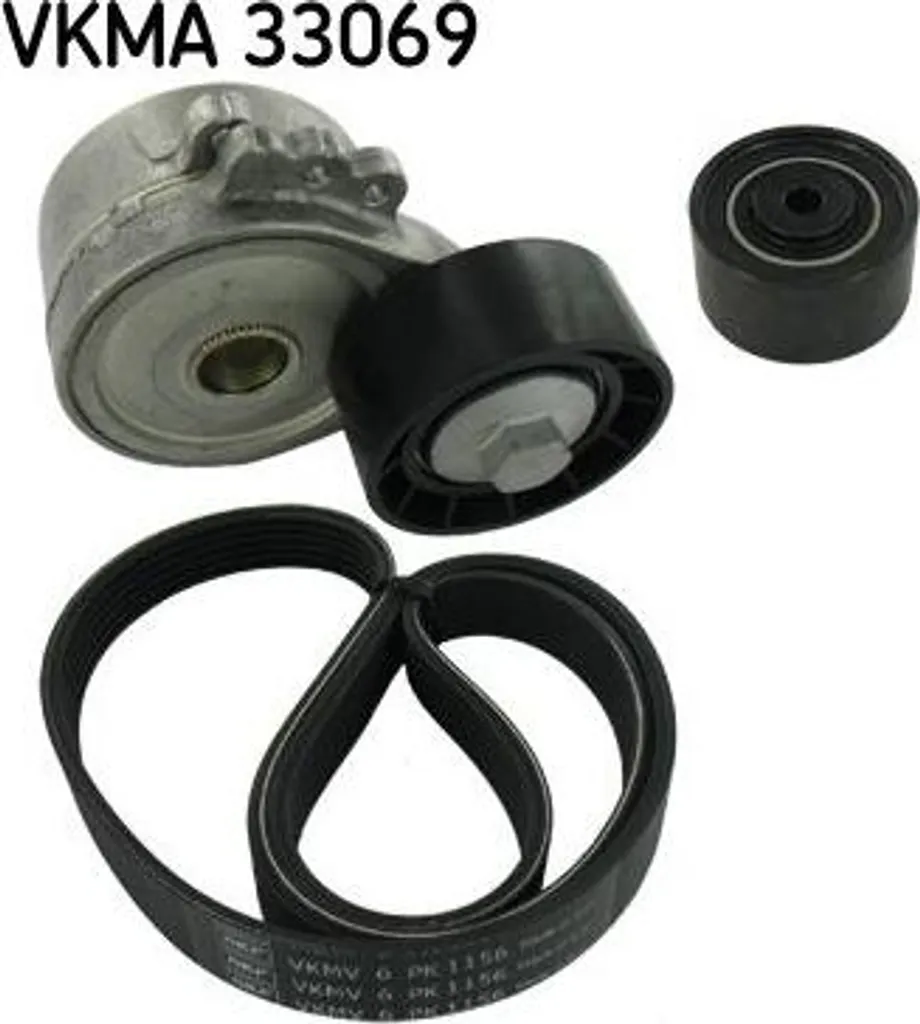 SKF VKMA 33069 Kit de courroie trapézoïdale OE 1613838480 pour C4 et 307