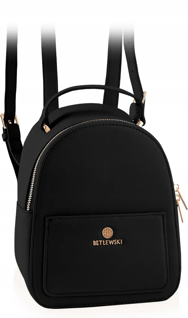 Sac à dos femme contre le mal de dos - Éco-cuir noir ergonomique