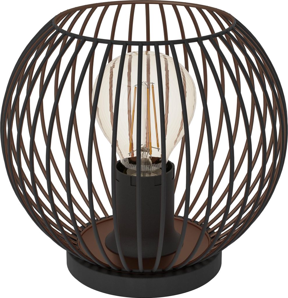 EGLO Tischlampe Almanzora, runde Nachttischlampe, Produktbild 
