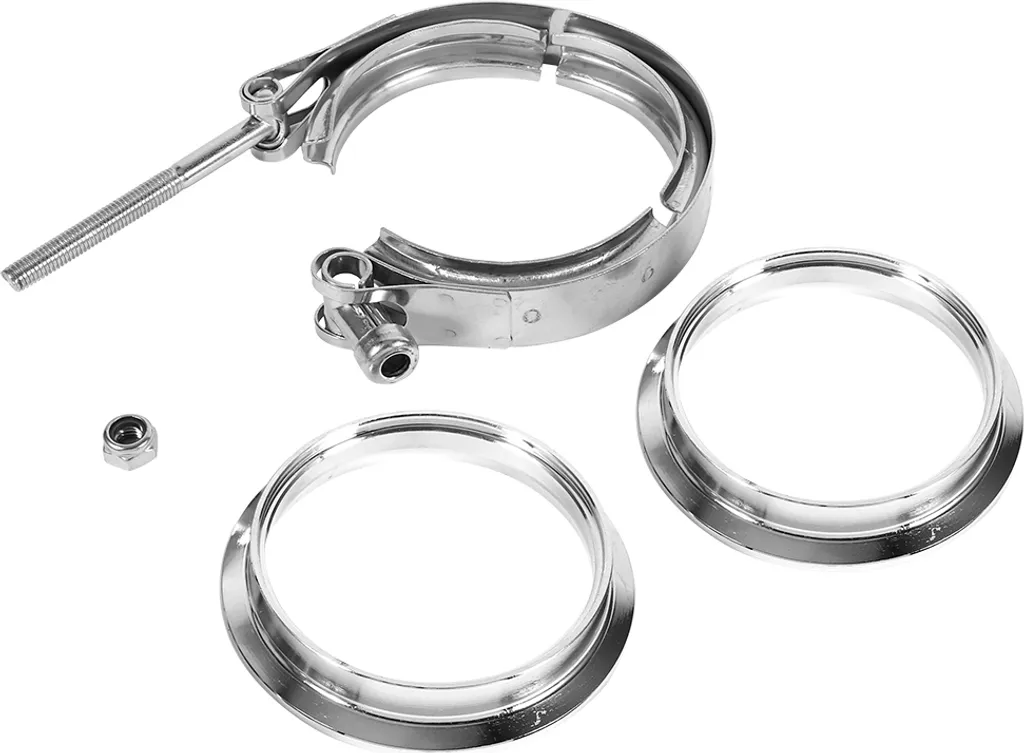 Kit Giunto V-Band 3 Pollici Inox T304 - Flange Turbo Scarico Professionale