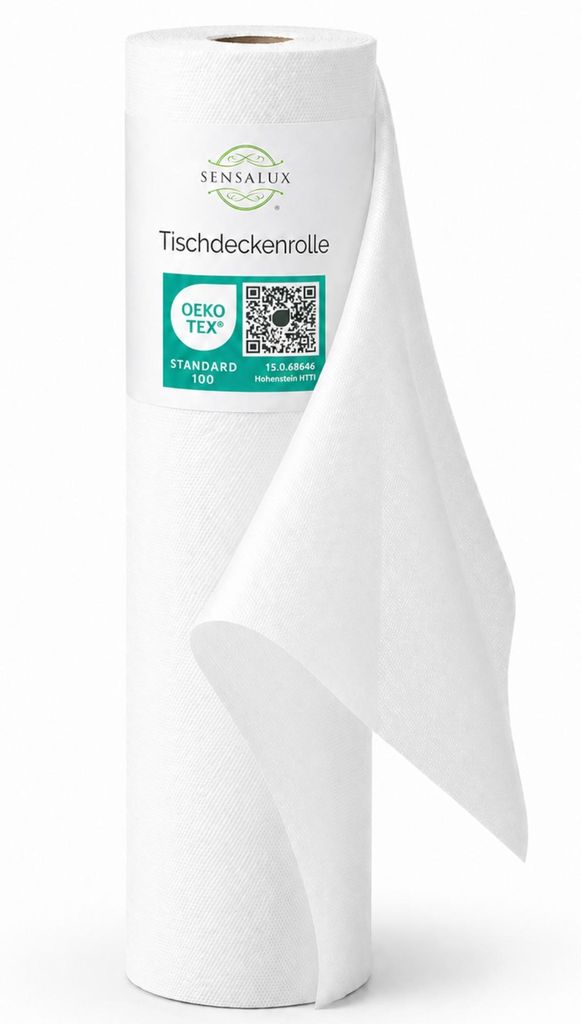Sensalux Tischdeckenrolle, 0,8m x 40m Weiß Produktbild 