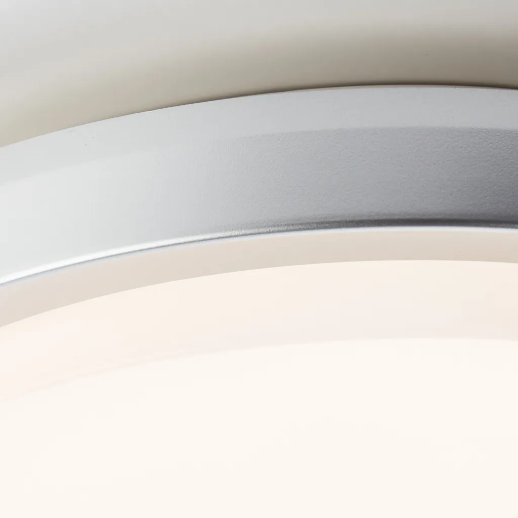 Luminaire de plafond LED pour terrasse et balcon DEVORA argenté IP65