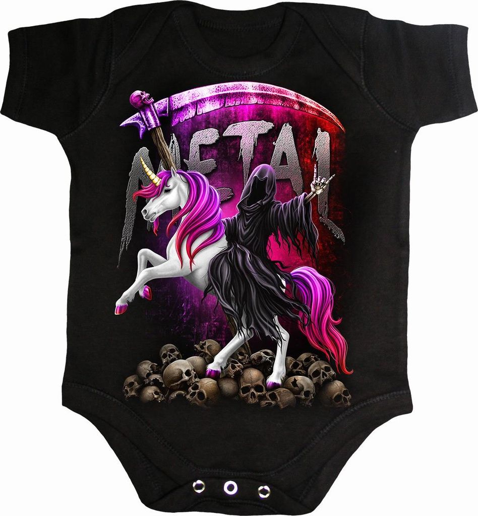 Spiral - Metallicorn - Baby Sleepsuit XS