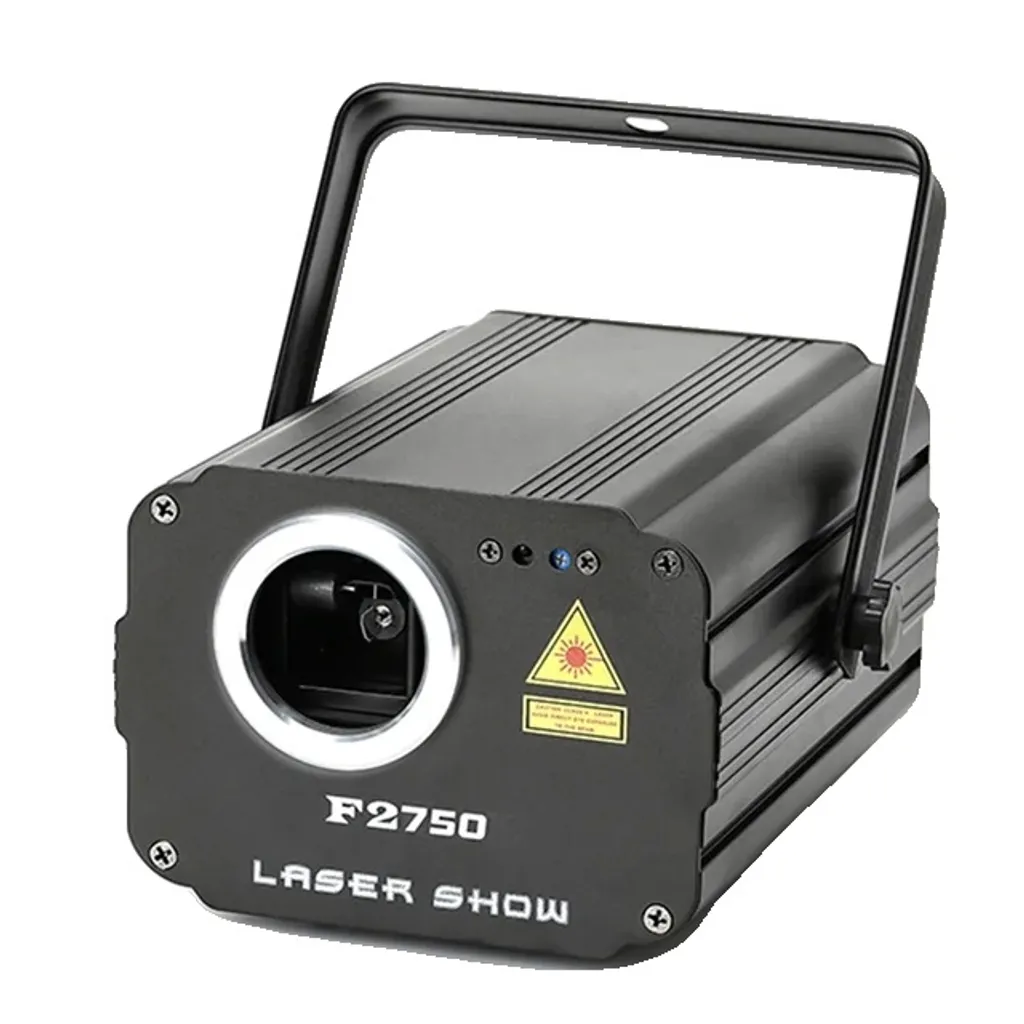 Projecteur laser pour soirée RVB 3D avec scanner DMX noir et prise UE