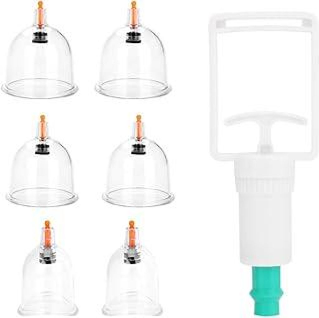 Massage Schröpfen Set, 6pcs/lot Cups Chinesische medizinische Schröpfsets Gerät Vakuumsauger Körper Schröpfen Dosen gesunde Massage für Schr...