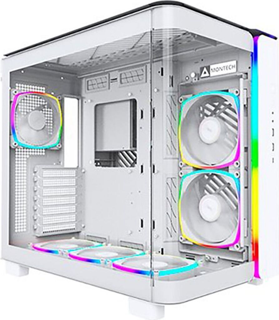 MONTECH KING 95 PRO Midi-Tower, Verre trempé, ARGB - weiß Image du produit 