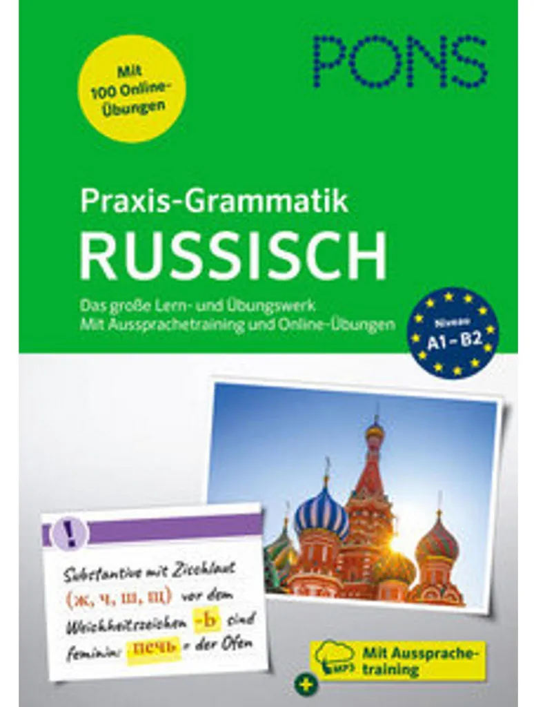 Praxis-Grammatik Russisch PONS avec exercices et corrigés pour progresser