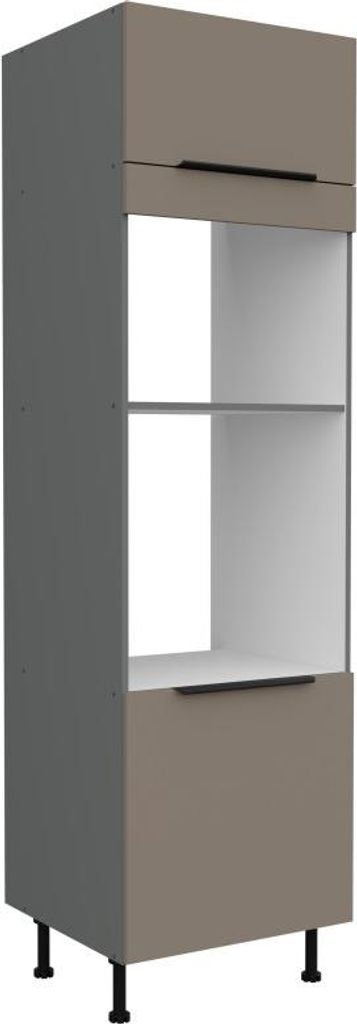 Einbauschrank LUNARA – Breite 60 cm, Dunkelbeige/Anthrazit
