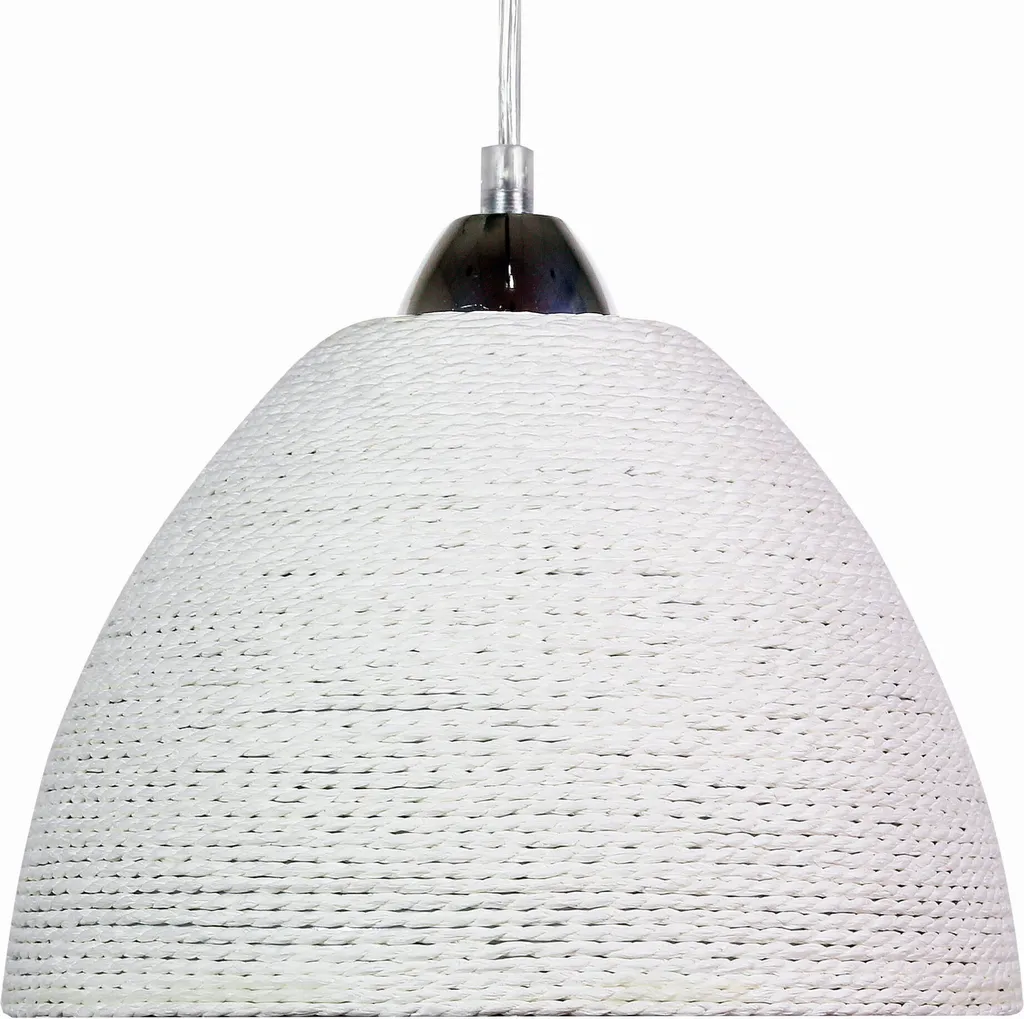 Éclairage Douceur : Suspension Blanche BRAID Candellux Anti-Éblouissement