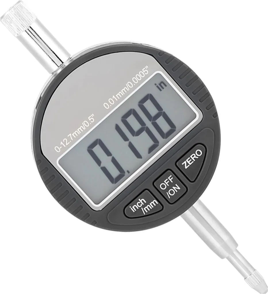 Comparateur Numérique Précision 0,01mm avec Structure Métallique 12,7mm