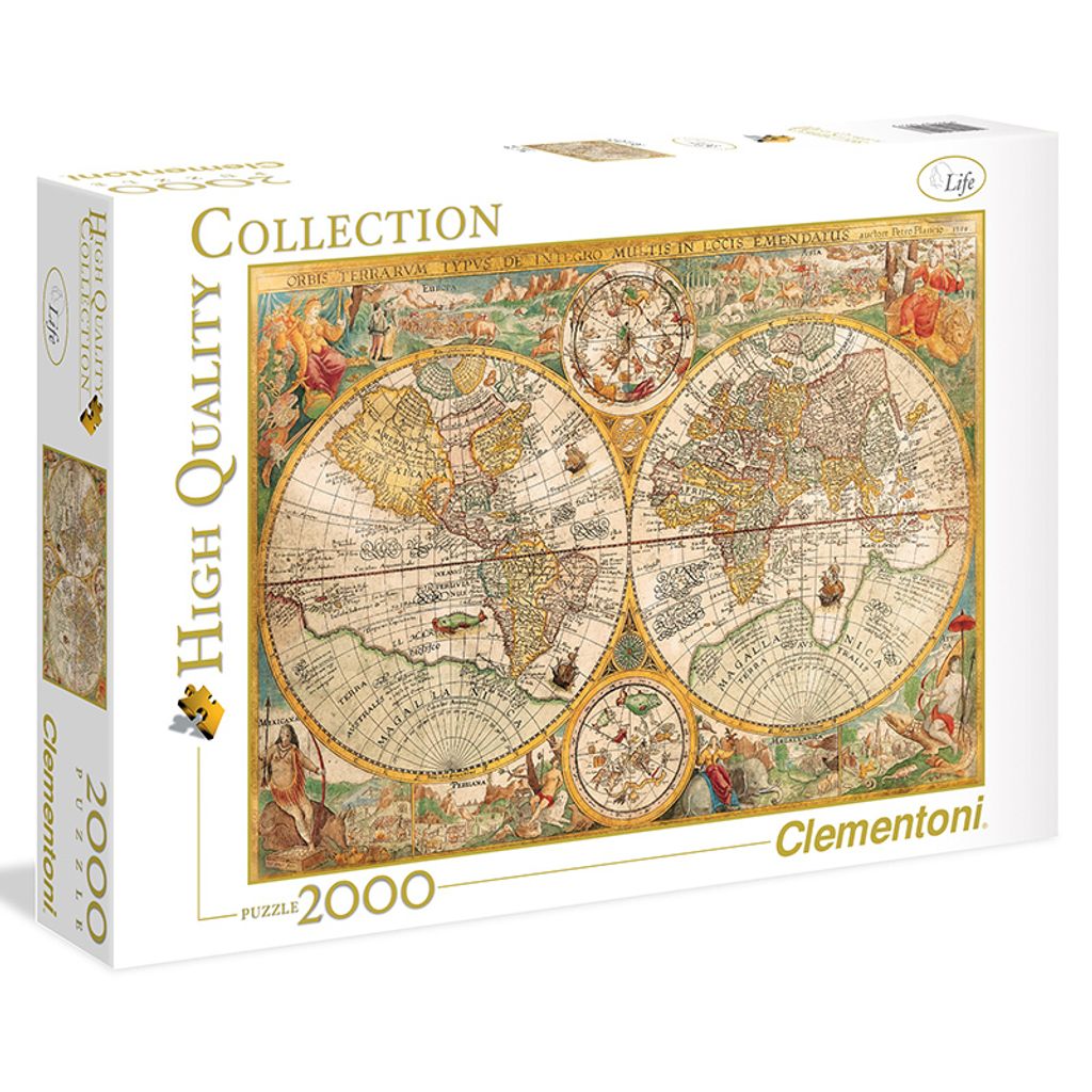 Clementoni Puzzle 2000 Ancient Map 32557 Zdjęcie produktu 
