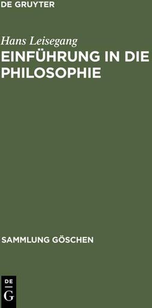 Einführung in die Philosophie