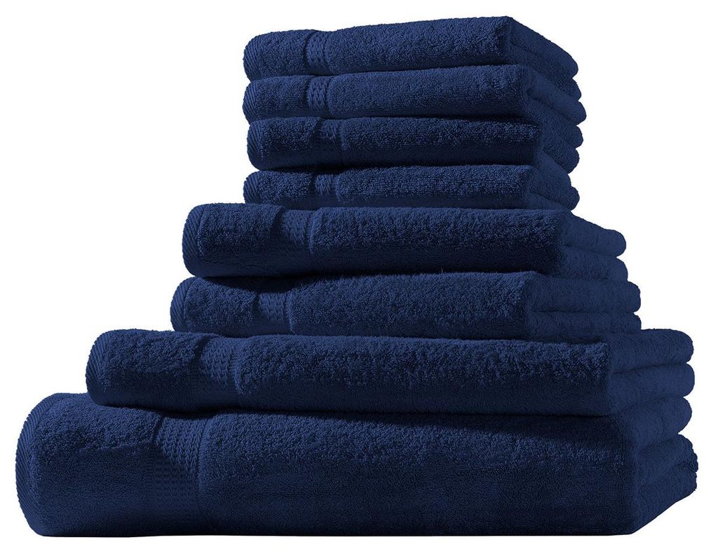 XL-Set 8tlg Frotteetücher Elegance 100% Baumwolle 500 gsm Produktbild 