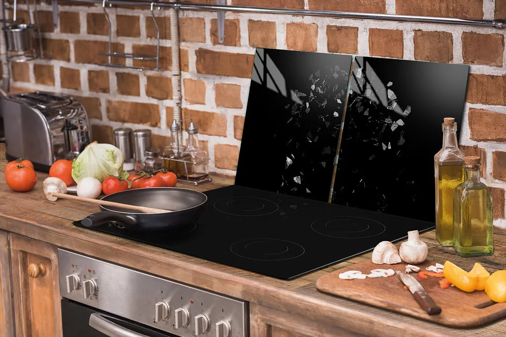 Copertura Per Piano Cottura In Vetro Decorwelt 90x52 Cm - Protezione Universale 6-in-1 Per Fornelli Elettrici E A Induzione (Nera)