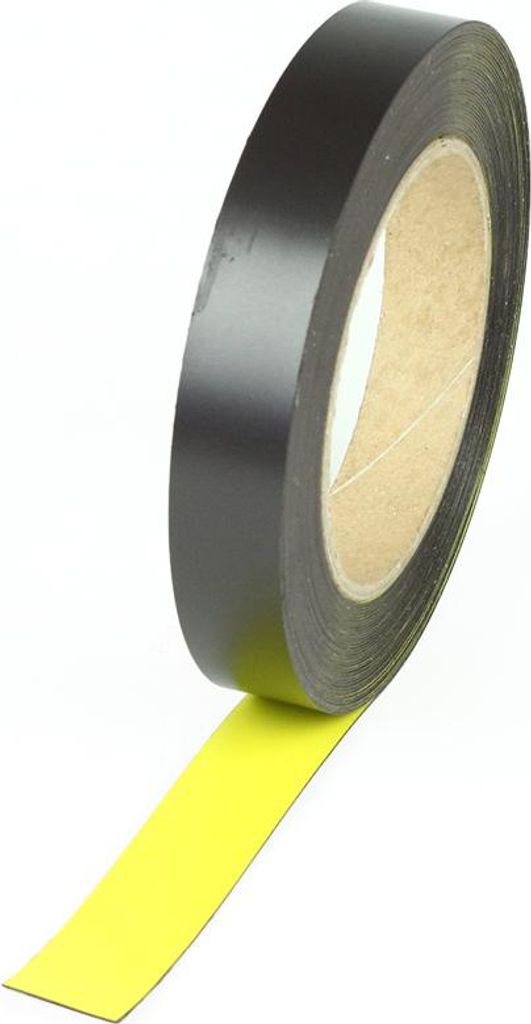 Magnetband - 10 m Rolle Gelb x 10 m x 20 mm - Gelb - Ferric oxide - Innenbereich - ME192