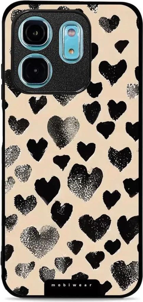 Handyhülle für Infinix Smart 9, Mobiwear Glossy Case, Beige Liebe