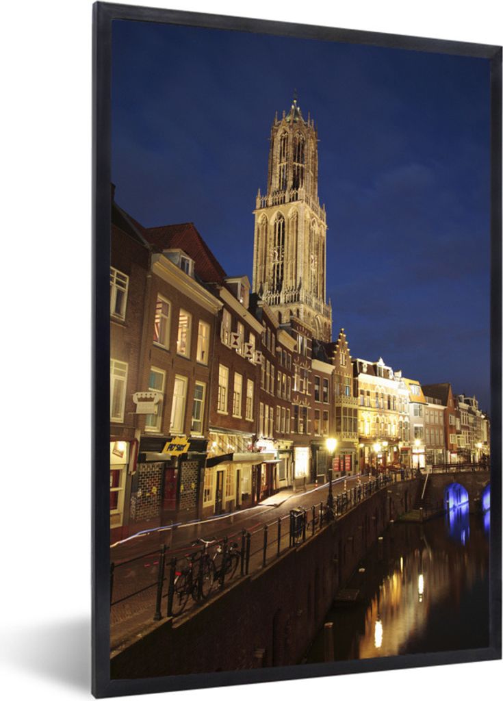 MuchoWow Gerahmtes Poster Domturm - Wasser - Licht 20x30 cm - Poster mit Schwarzem Bilderrahmen Wandposter Rahmen Foto Bilder - Drucken - Bilder ...