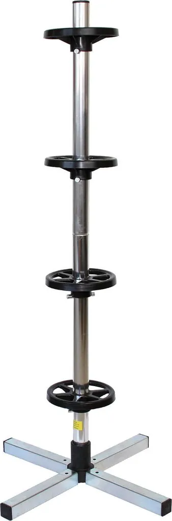 Support porte-jantes vertical pour stockage 4 roues - Acier 2,24 kg